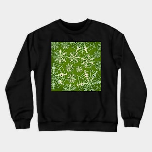 Green Skeleton Web Crewneck Sweatshirt